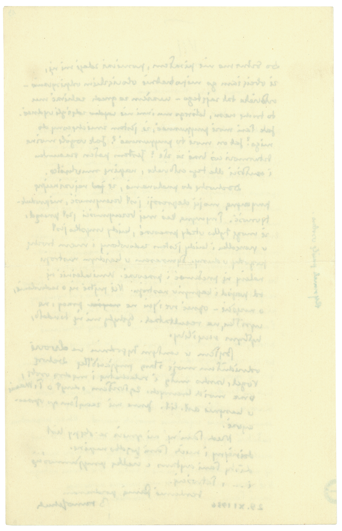 List Brunona Schulza do Romany Halpern z 29 listopada 1936_3